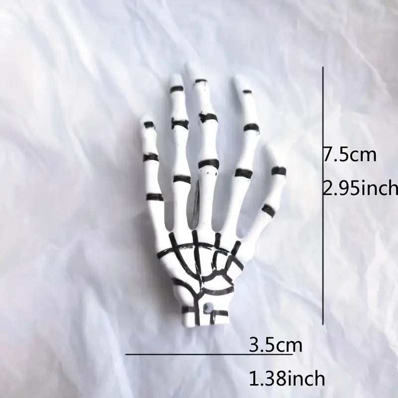 2pcs Skeleton Claws Hair Clips for Halloween Cosplay