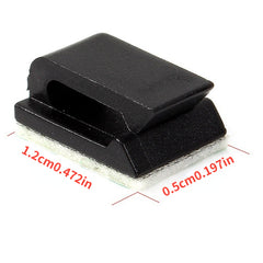 10pcs Adhesive Car Fixed Clip GPS Data Cable Light Cord Organizer