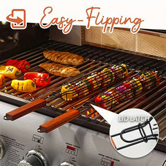 1pc Barbecue Baskets 48 BBQ Grill Net Tools BBQ Basket Barbecue Clip Gri