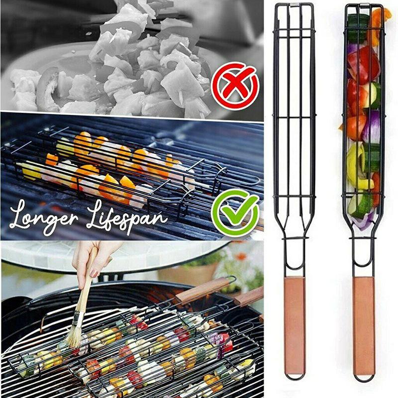1pc Barbecue Baskets 48 BBQ Grill Net Tools BBQ Basket Barbecue Clip Gri