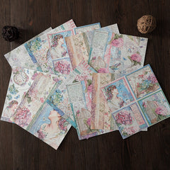 15pcs Large Hydrangea Paper Flowers Journal Background DIY Gift