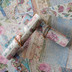 15pcs Large Hydrangea Paper Flowers Journal Background DIY Gift