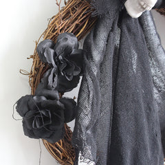 Halloween Ghost Gate Hanging Ghost Party Flower Wreath