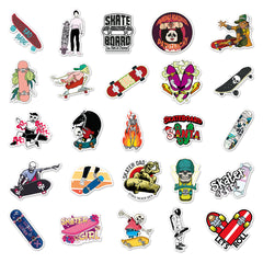 50pcs Skateboard Waterproof Graffiti Stickers Laptop Helmet Decor