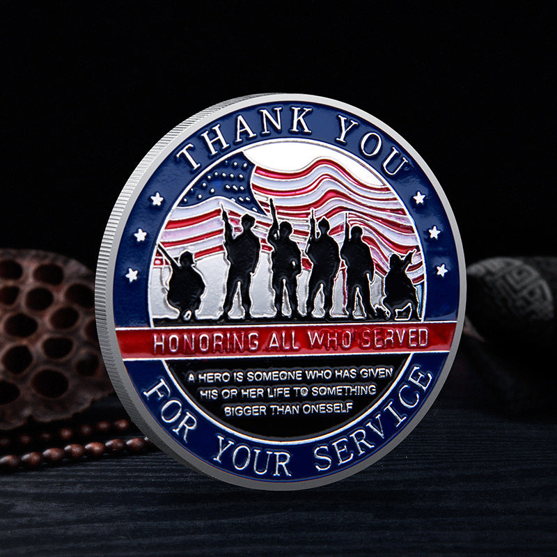 Honor US Veterans Collectible Challenge Coin Gift