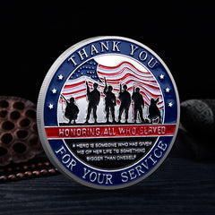 Honor US Veterans Collectible Challenge Coin Gift