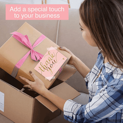 50 Sheets Thank You For Supporting My Small Business Thank You Card