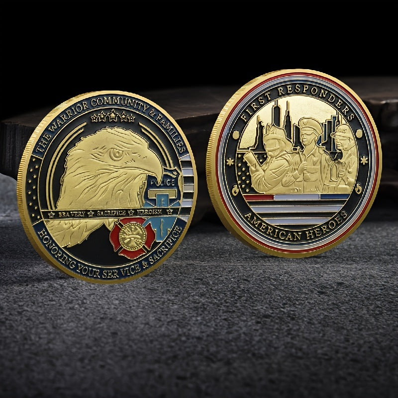 First Responders Challenge Coin Honor American Heroes Perfect Gift