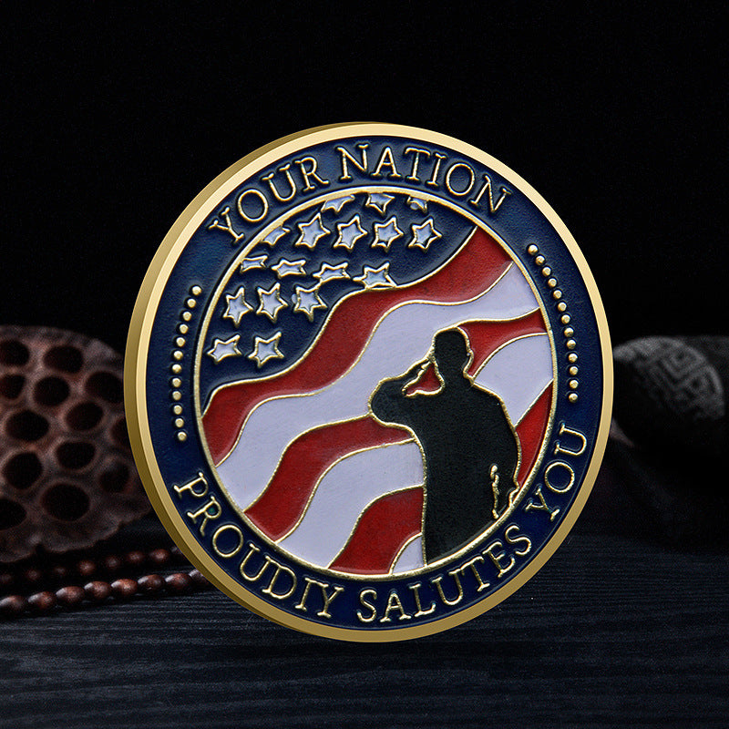 Veterans Challenge Coin American Army Theme Special Gift For Soldiers
