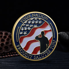 Veterans Challenge Coin American Army Theme Special Gift For Soldiers