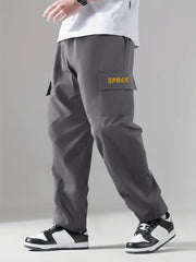 Cargo Pants Men's Flap Pocket Trousers Loose Casual Outdoor Pants