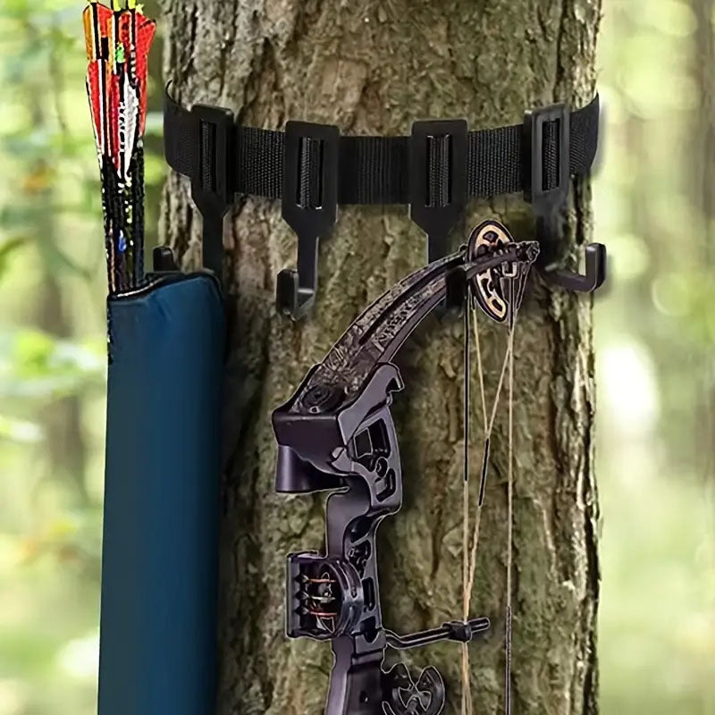 Versatile Treestand Strap With 6 Hooks For Camping
