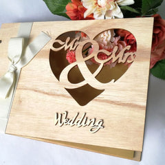 Wooden Crafts Wedding Message Book Notebook Wedding Photo Album