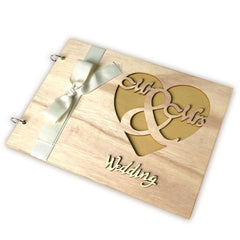 Wooden Crafts Wedding Message Book Notebook Wedding Photo Album