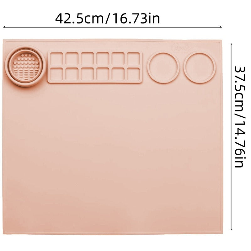 Silicone Painting Pad Hand Erasable Washable Art Palette