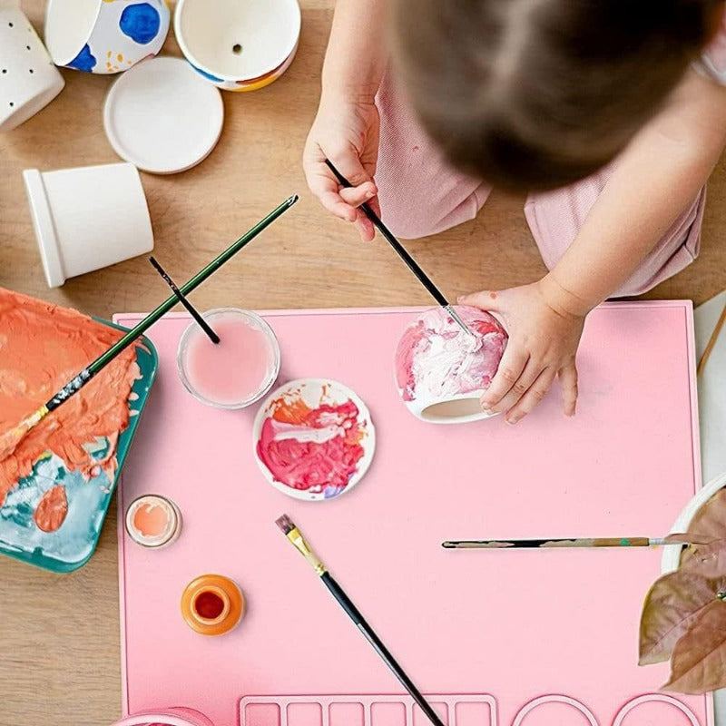 Silicone Painting Pad Hand Erasable Washable Art Palette