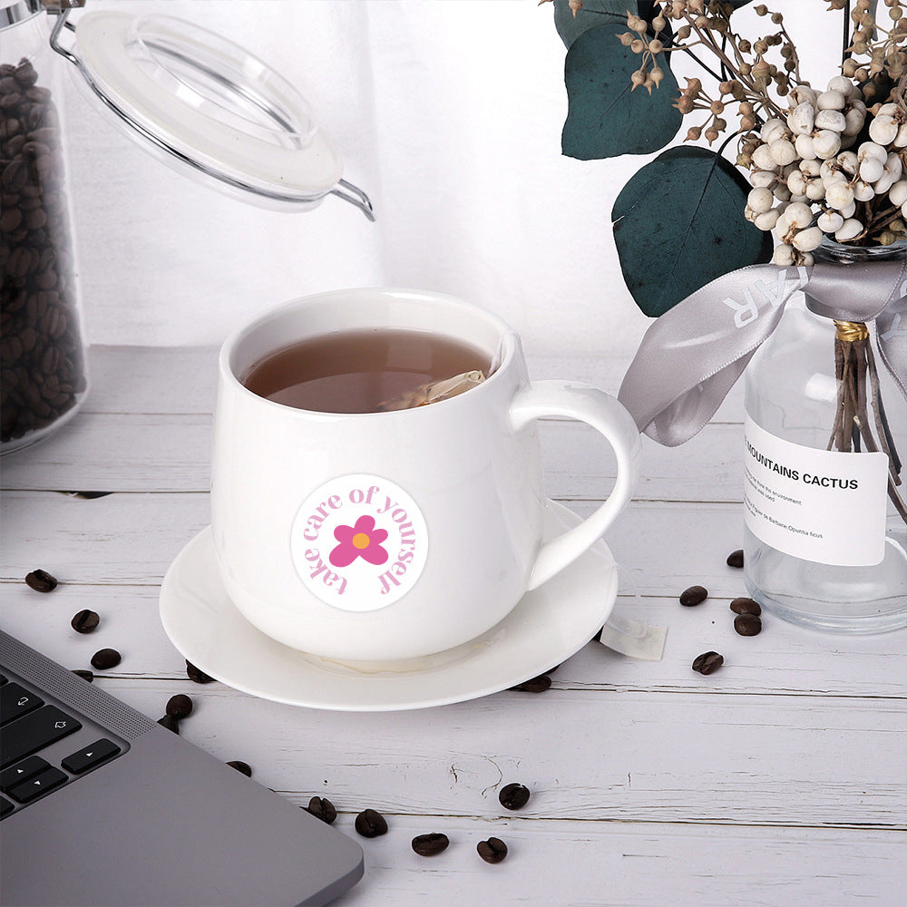 60pcs Coconut Girl Preppy Stickers Waterproof Aesthetics Vinyl Stickers