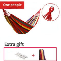 Portable Canvas Hammock Swing for Camping