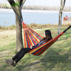 Portable Canvas Hammock Swing for Camping
