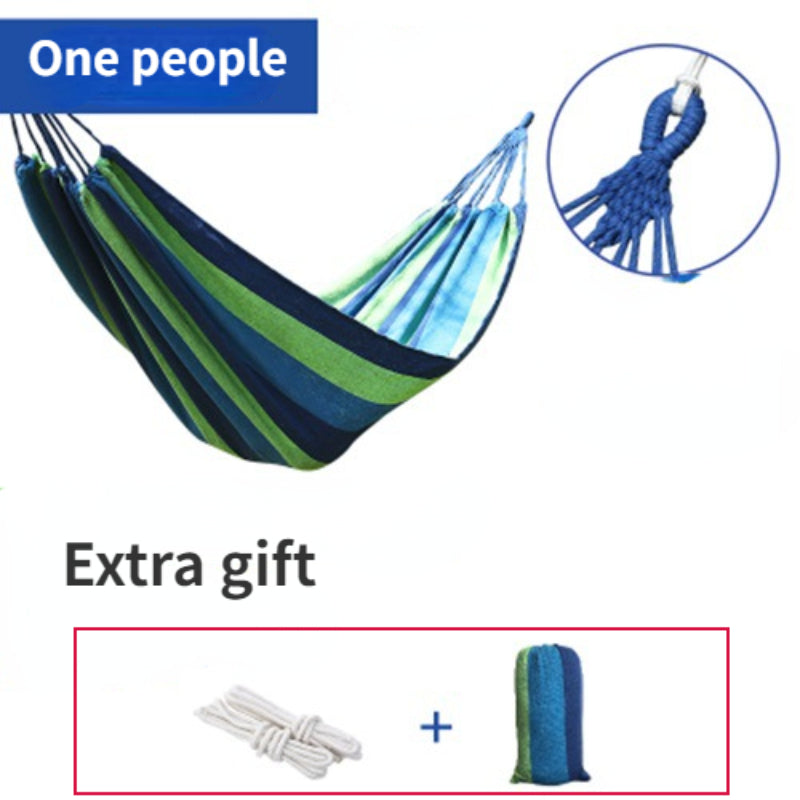 Portable Canvas Hammock Swing for Camping