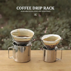 Portable Stainless Steel Coffee Drip Rack for Camping