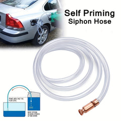 Automobile Suction Pump Manual Extractor w/ Red Copper Siphon Refueling Pipe