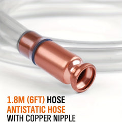 Automobile Suction Pump Manual Extractor w/ Red Copper Siphon Refueling Pipe