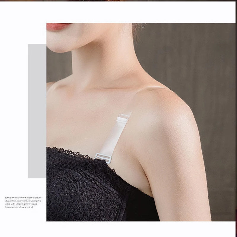 3pairs Women's TPU Elastic Bra Straps, Non-Slip Transparent Straps