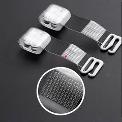 3pairs Women's TPU Elastic Bra Straps, Non-Slip Transparent Straps
