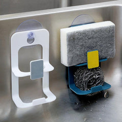 Kitchen Suction Cup Sink Drain Rack Sponge Holder Soap Stand Dish Cloth Shelf