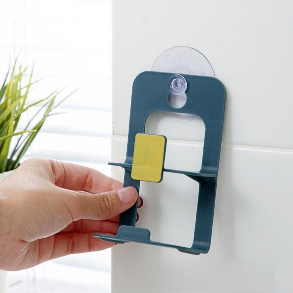 Kitchen Suction Cup Sink Drain Rack Sponge Holder Soap Stand Dish Cloth Shelf
