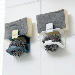 Kitchen Suction Cup Sink Drain Rack Sponge Holder Soap Stand Dish Cloth Shelf