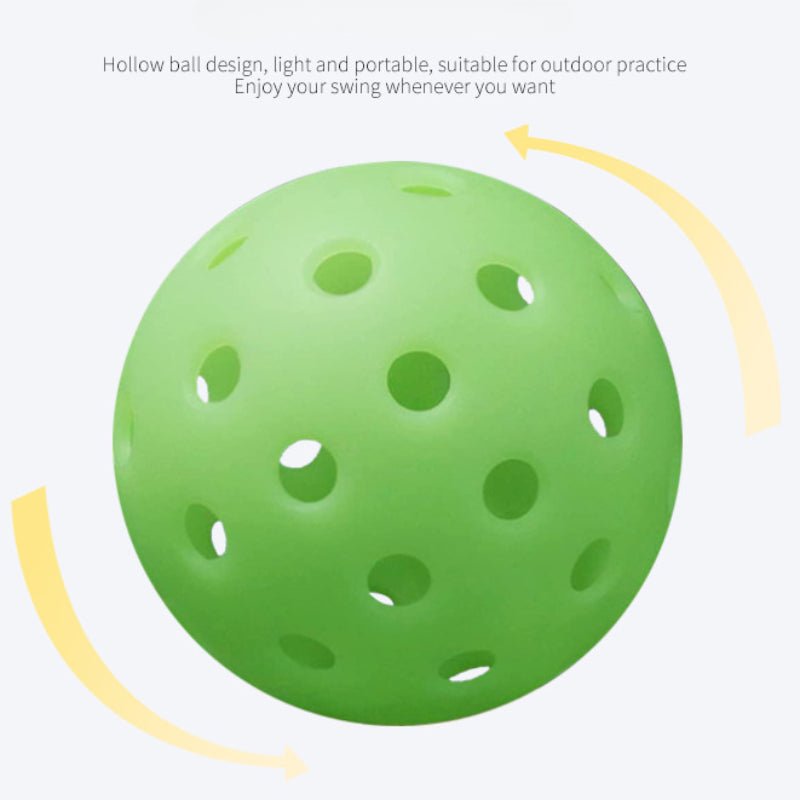 5pcs Glow-in-the-Dark Pickleball Set for Indoor Sports Training