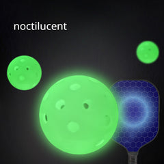 5pcs Glow-in-the-Dark Pickleball Set for Indoor Sports Training