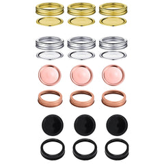 24 Pcs Split Type Leak Proof Mason Jar Lids & Rings - Stainless Steel