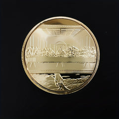 Golden Plated Collection Coin Perfect Souvenir And Collection