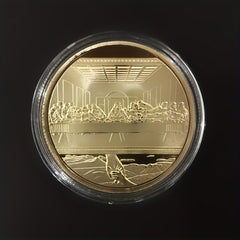 Golden Plated Collection Coin Perfect Souvenir And Collection