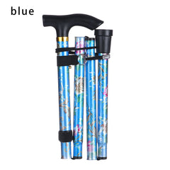 Telescopic Walking Cane Folding Trekking Stick Adjustable Aluminum Alloy