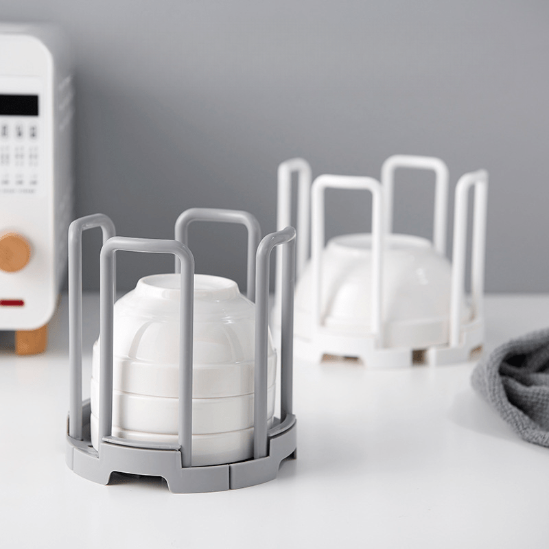 Retractable Drain Bowl And Dish Rack, Telescopic Dish Storage Holder