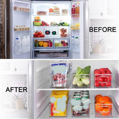 Stackable Plastic Food Storage Box with Handle - Cle