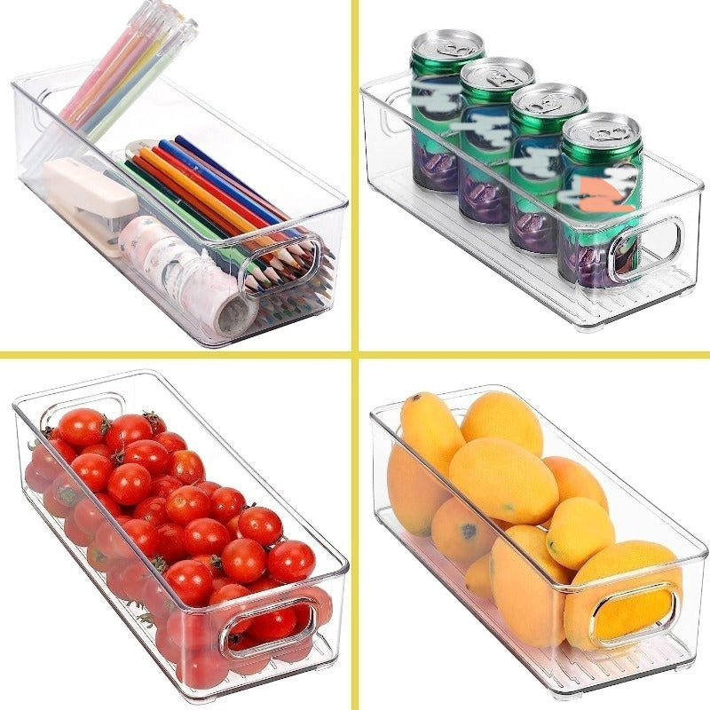 Stackable Plastic Food Storage Box with Handle - Cle