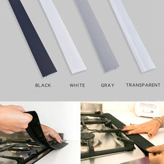 2pcs Silicone Kitchen Stove Counter Gap Cover Heat Resistant Easy to Clean