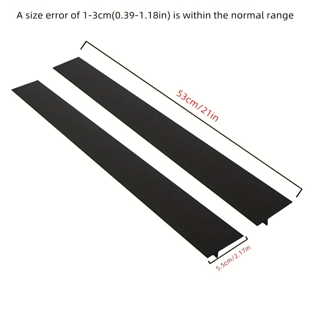 2pcs Silicone Kitchen Stove Counter Gap Cover Heat Resistant Easy to Clean