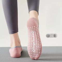 3 Pairs Women's Non-Slip Cross Strap Yoga Socks Breathable Dance Training Socks