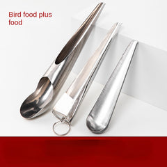 Stainless Steel Bird Feeding Spoon Tool For Parrots