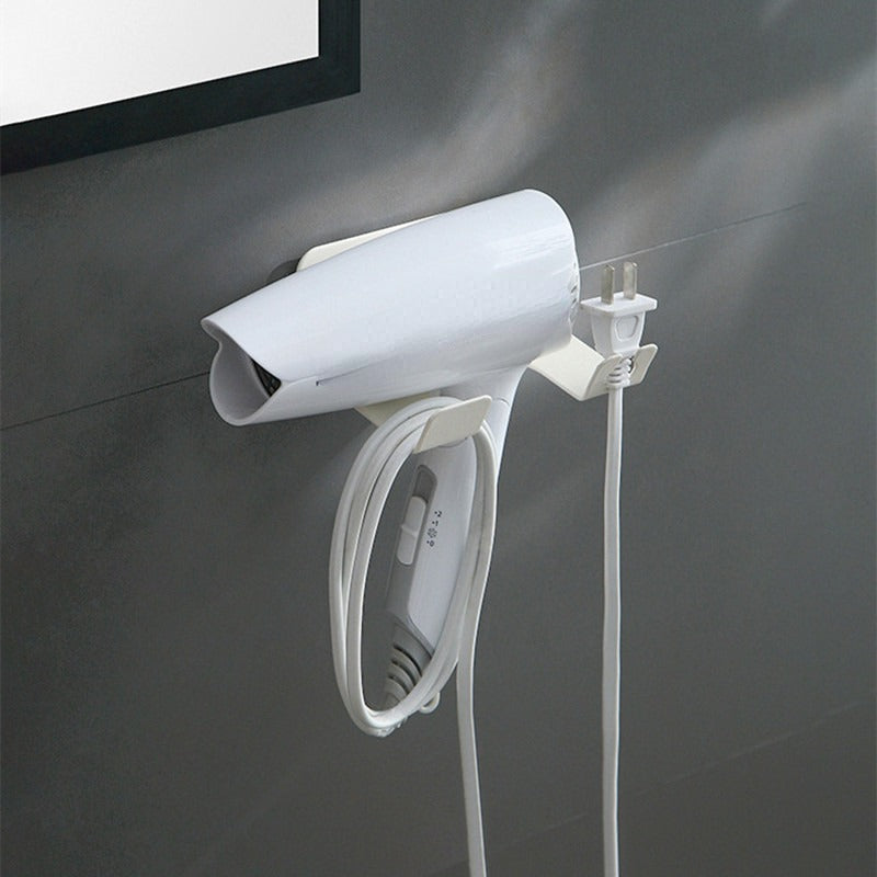2pcs Hair Dryer Bracket Wall Mounted Hair Dryer Manager