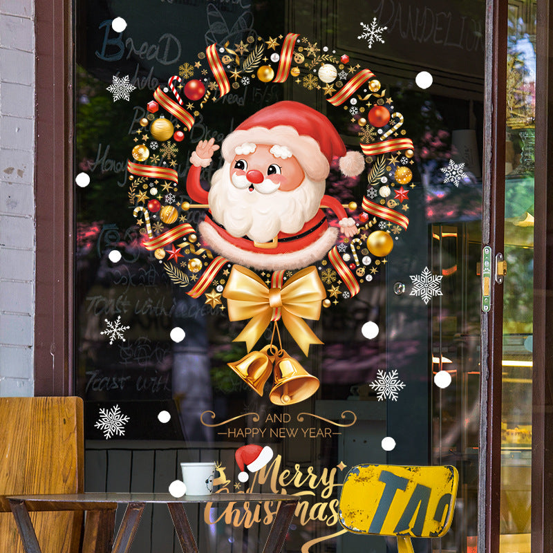 Santa Window Painting Stickers Christmas Decorations