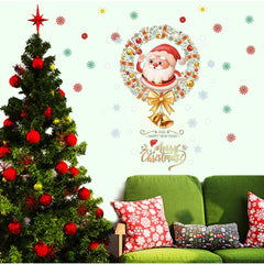 Santa Window Painting Stickers Christmas Decorations