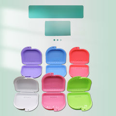 Denture Storage Box With Holes Retainer Corrector Box Denture