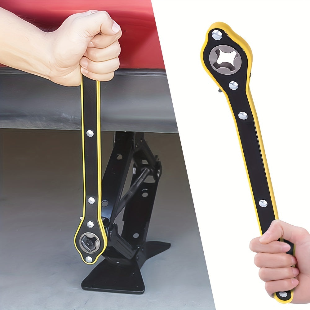360 Rotating Knob Auto Labor Saving Jack Ratchet Wrench for Vehicle Tire Wheels